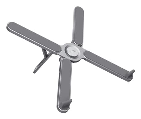 Trust Macy - Notebookstativ - foldable, aluminum - 17.3" - grå