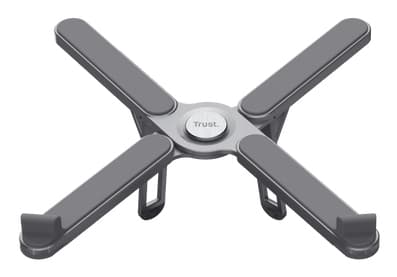 Trust Macy - Notebookstativ - foldable, aluminum - 17.3" - grå