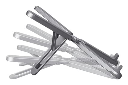 Trust Macy - Notebookstativ - foldable, aluminum - 17.3" - grå