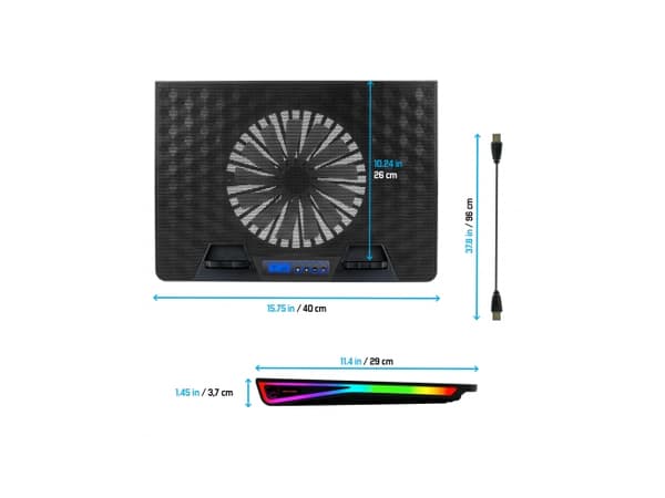Spirit of Gamer Airblade 800, 43,2 cm (17"), 1 styck, 18,5 cm, Knappar, 800 RPM, 79 cfm