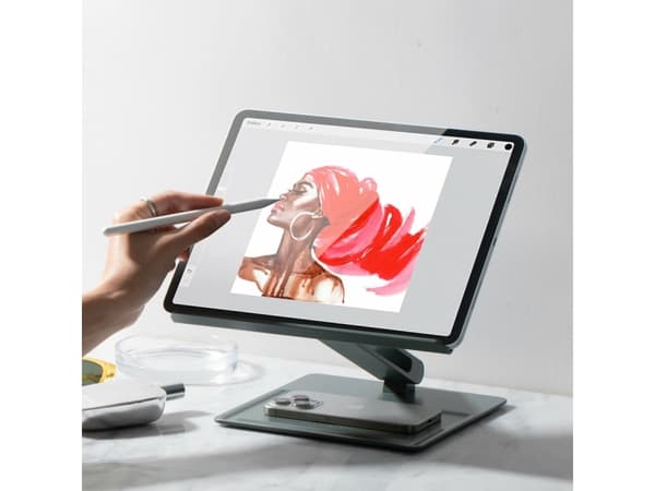 Native Union HOME-STAND-BLK, Laptop & tablet stand, Black, Aluminium, Silicone, 43.2 cm (17"), 5 kg, MacBook Air (13-inch, Early 2015 - 2023), MacBoo
