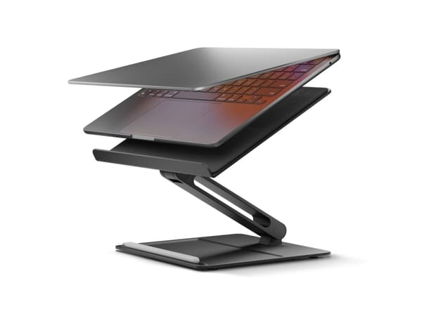 Native Union HOME-STAND-BLK, Laptop & tablet stand, Black, Aluminium, Silicone, 43.2 cm (17"), 5 kg, MacBook Air (13-inch, Early 2015 - 2023), MacBoo