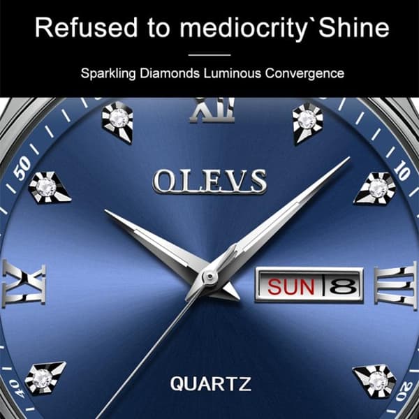 Quartz Kello / Rannekello - Vesitiivis – Musta