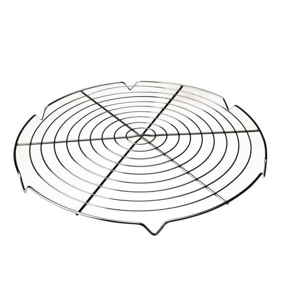 RUND TÅRTALUCKARE - KROMSTÅL - DIAMETER 30 CM - TÅKER DISKMASKIN