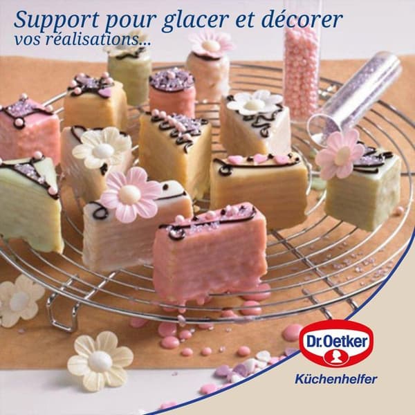 Köksredskap - Dr. Oetker - Modell 1655 - Tarte och Kuchenrost - Diameter 32 cm - Grå