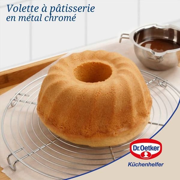 Köksredskap - Dr. Oetker - Modell 1655 - Tarte och Kuchenrost - Diameter 32 cm - Grå