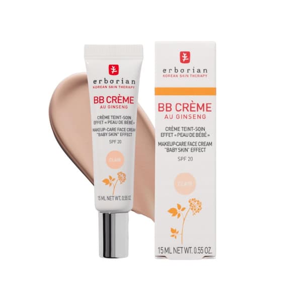 ERBORIAN BB Crème au Ginseng SPF 20 Clair 15 ml - BB-voide ginsengillä, vaalea neutraali-viileä