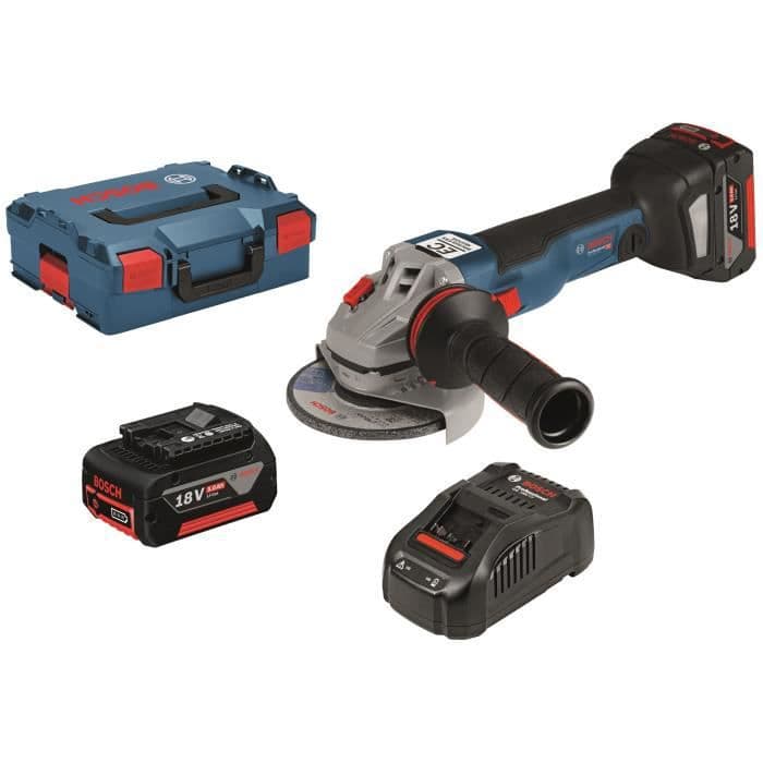 BOSCH PROFESSIONAL Trådløs kværn 18V GWS 18V-10 C 2 Batt 5,0 Ah L-BOXX