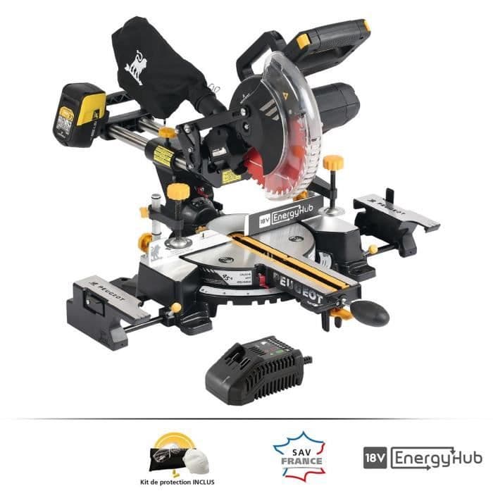PEUGEOT 210mm geringsav - 18V - 1 batteri 5AH