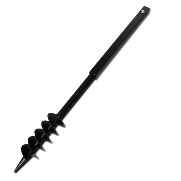 vidaXL Jordborr Auger Dubbelspiral 80 mm