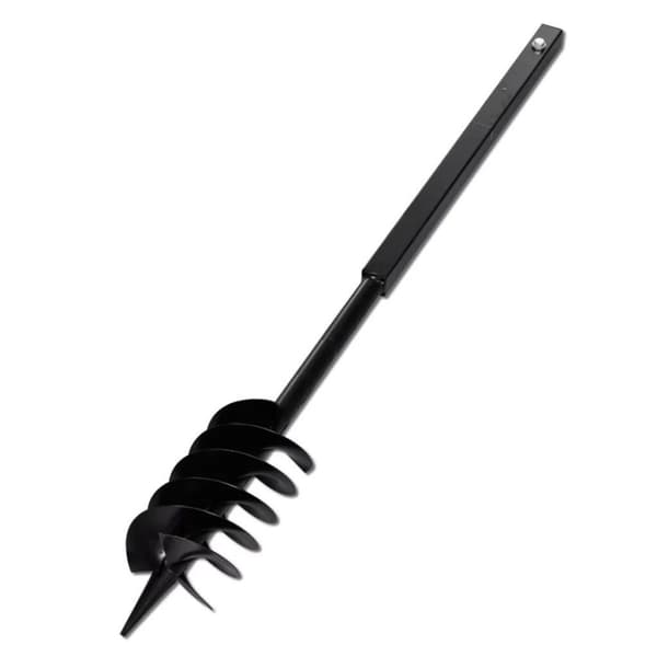 vidaXL Maapora Kahvalla 120 mm ja Jatkeella 5 m Teräs