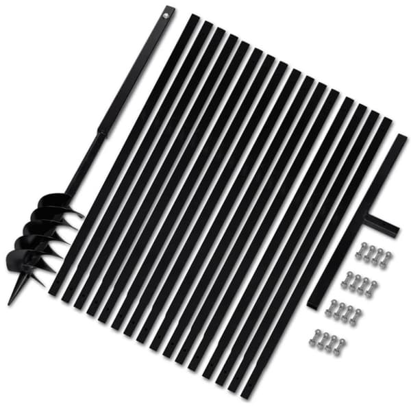 vidaXL Maapora Kahvalla 120 mm ja Jatkeella 17 m Teräs