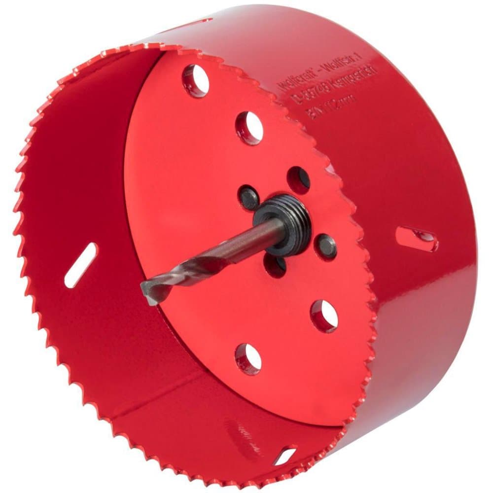 wolfcraft hulsav 112 mm bi-metal rød 5496000