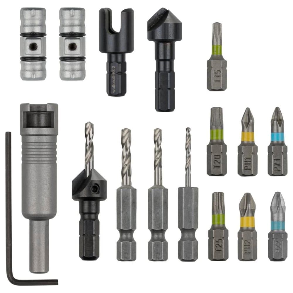 wolfcraft flip bit-sæt 16 dele All-in-One