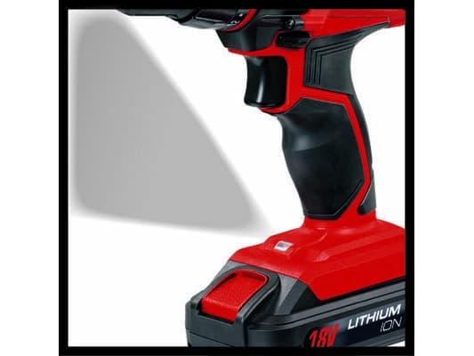 Einhell TC-CD 18-2 Li, Boremaskin med pistolgrep, Nøkkelløs, 1 cm, 350 RPM, 1250 RPM, 38 Nm