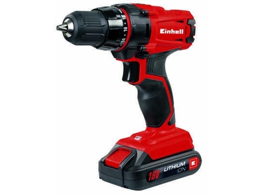 Einhell TC-CD 18-2 Li, Boremaskin med pistolgrep, Nøkkelløs, 1 cm, 350 RPM, 1250 RPM, 38 Nm