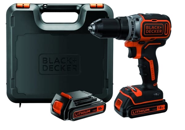 Black & Decker BL186KB-QW, Boremaskin med pistolgrep, Børsteløs, 1650 RPM, 2,5 cm, 410 RPM, 52 Nm