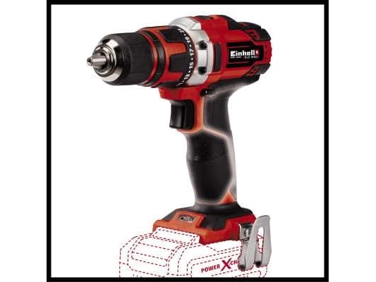 Einhell TE-CD 18/40 Li-Solo, Boremaskin med pistolgrep, Nøkkelløs, Sort, Rød, 1,3 cm, 1500 RPM, 40 Nm - SOLO