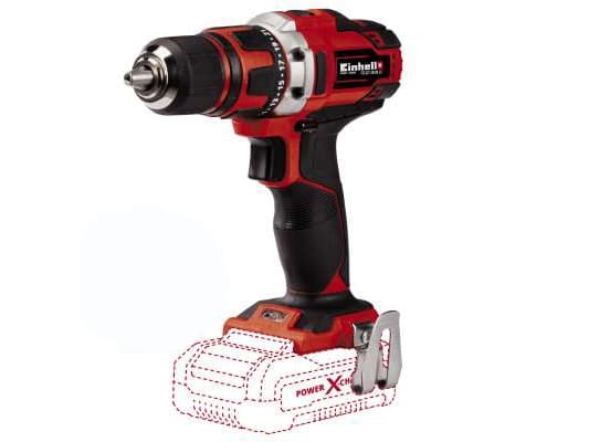 Einhell TE-CD 18/40 Li-Solo, Boremaskin med pistolgrep, Nøkkelløs, Sort, Rød, 1,3 cm, 1500 RPM, 40 Nm - SOLO