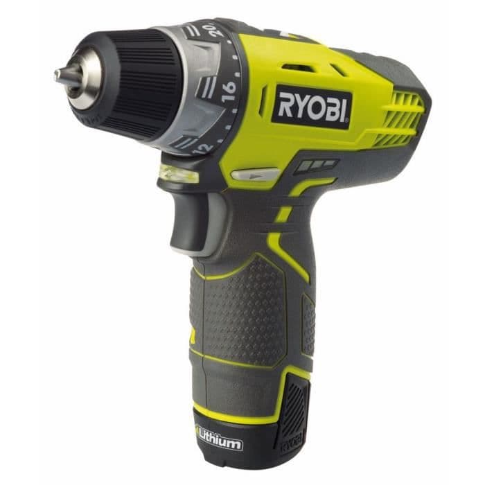RYOBI Perceuse 12 volt - 2 x 1,3A lithium