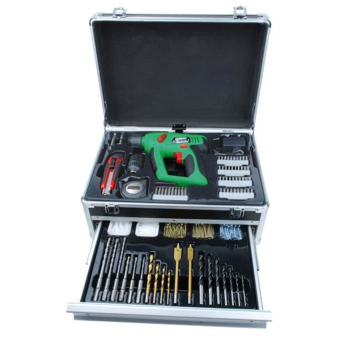 MANNESMANN Trådløs Trådløs Drill Driver M17976 - 14,4V - Med 324 tilbehør