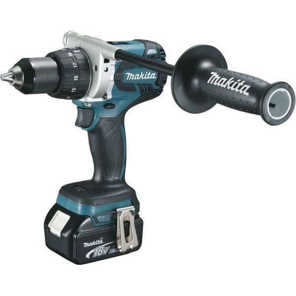 MAKITA Drill Impact Driver - 2 x 5 Ah (BL1850B) - Hurtigoplader (DC18RC) - Makpac - DDF481RTJ