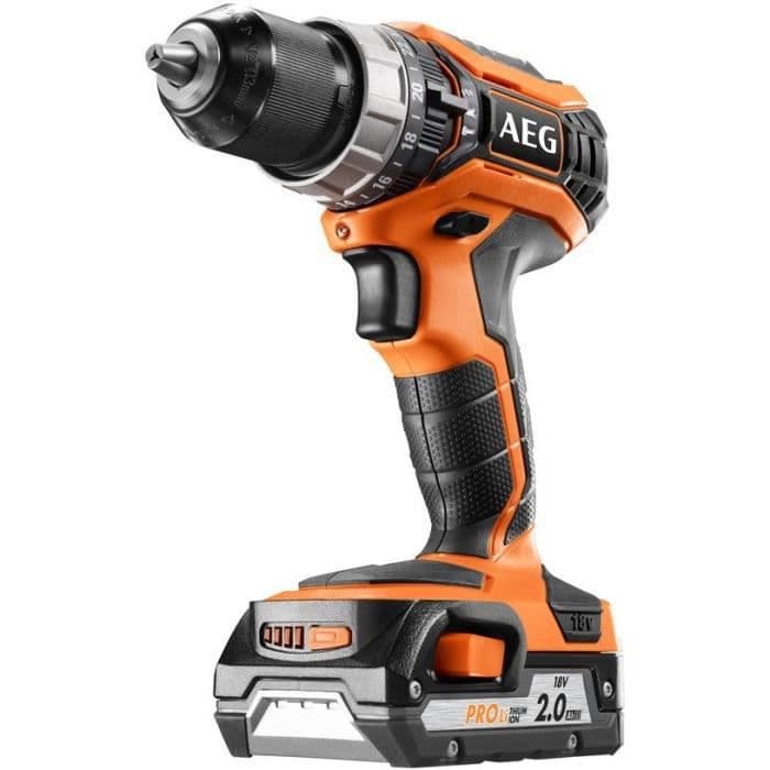 AEG POWERTOOLS Perceuse slagverk 18V 2 batterier lithium 2,0Ah