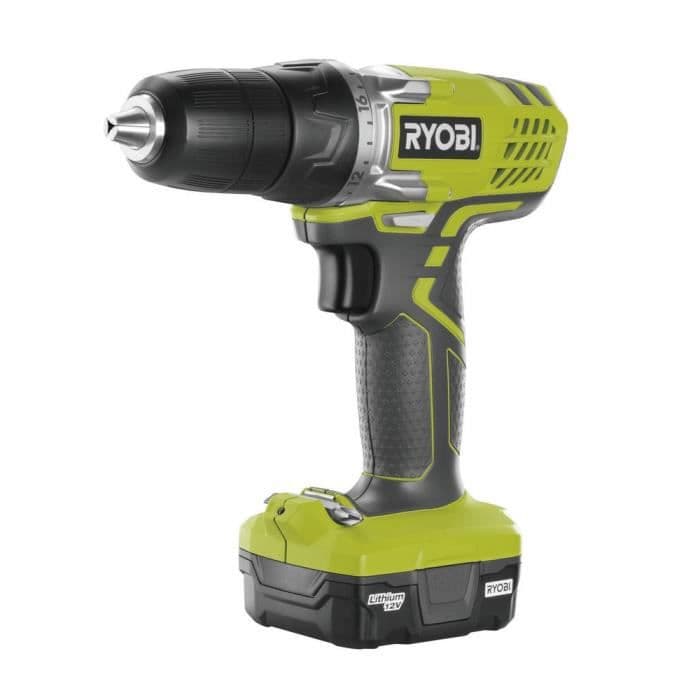 RYOBI 12 V drill-driver med 1 1,3 Ah batteri