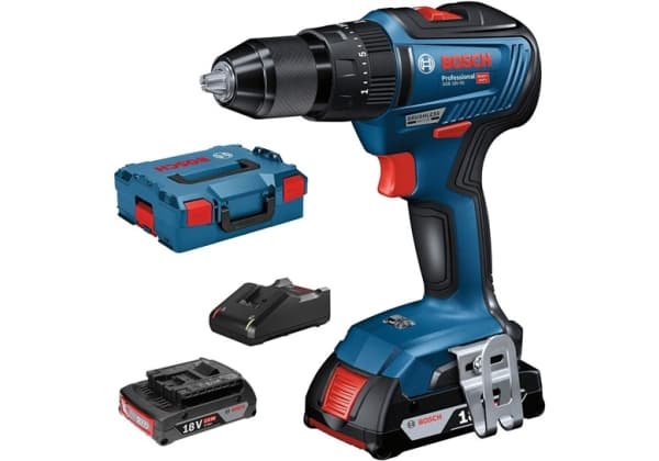 Bosch SLAGBOREMASKINE GSB 18V-55 2X2AH L-CASE