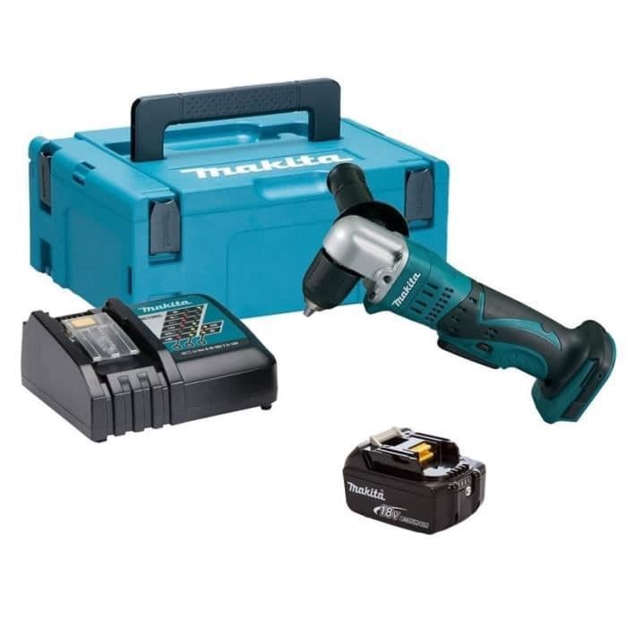 MAKITA 18 V Li-Ion 5 Ah Ø 10 mm Vinkelboremaskine Selvspændende DDA351RTJ