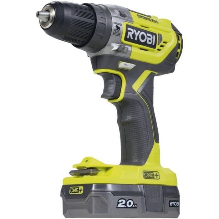 RYOBI BORTSKRIFT E-drejningsmoment slagboremaskine 18V - 2 x 2Ah