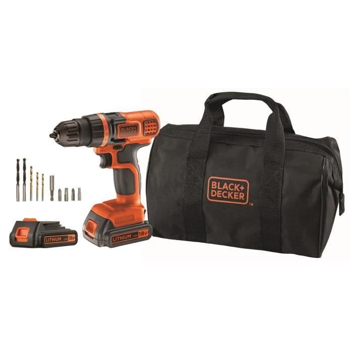 BLACK & DECKER Ultra kompakt trådløs bor - 18V