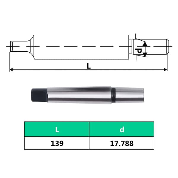 vidaXL borepatron m. quick release-funktion MT3-B18 16 mm spændeområde