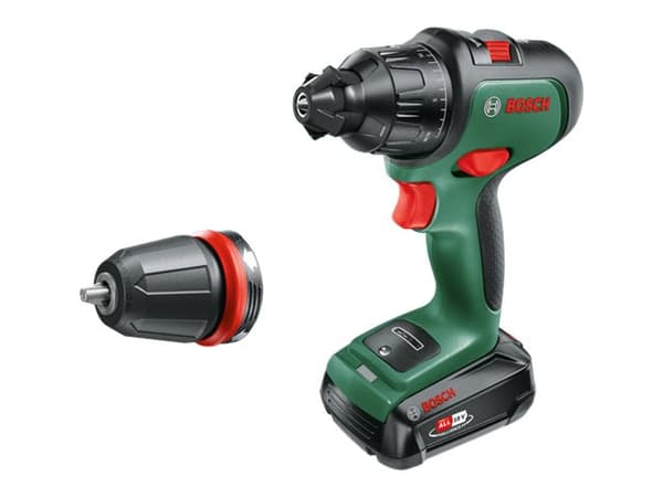 Bosch Advanced Impact 18 - Hammerbor/driver - trådløs - 2 hastigheter - nøkkelfri borhylse 13 mm - 36 N·m inkludert lader - 18 V