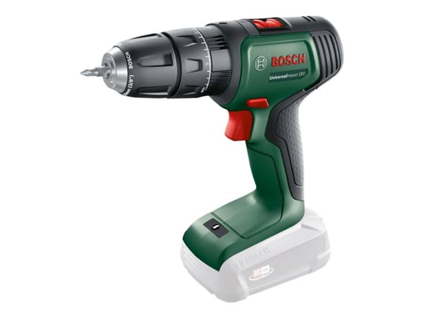 Bosch UniversalImpact - Drill/driver - trådløs - 2 hastigheter - nøkkelfri borhylse 10 mm - 34 N·m - uten batteri - 18 V - SOLO