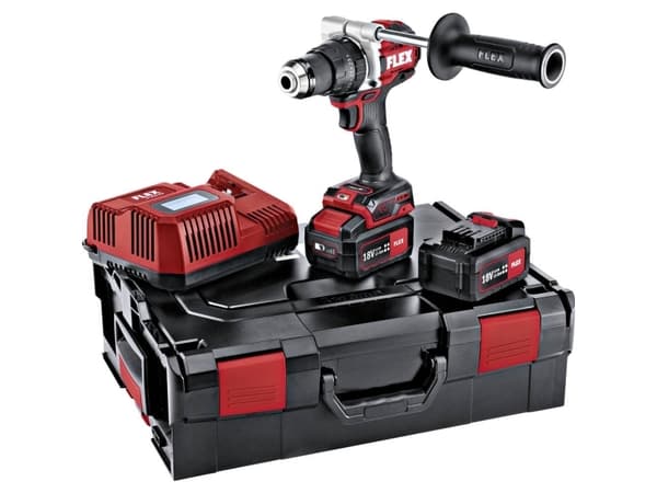 Flex PD 2G 18.0-EC-HD/5.0 Set 24-gear-Batteri slagboremaskine inkl. ekstra batteri