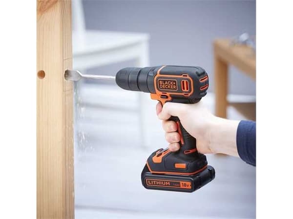 Black & Decker BDCD18K-QW, Borr med pistolgrepp, 650 RPM, 2,5 cm, 650 RPM, 30 nm, 30 nm