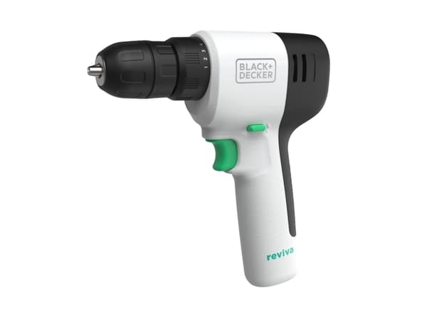Black & Decker REVDD12C-QW, Boremaskin med pistolgrep, Nøkkelløs, Hvit, 1 cm, 2,5 cm, 1 cm