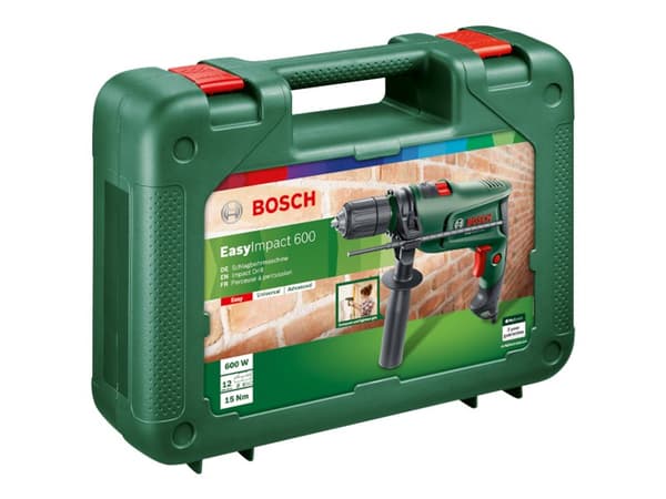 Bosch EasyImpact 600 - Støthammer-bor/driver - 600 W - nøkkelfri borhylse - 15 N·m