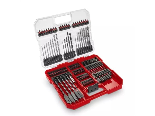 Einhell 49108798, Borr, Borrsats, 50 mm, Hårt träslag, Kalksten, Murverk, Plast, Ull, Kolstål, Röd, Silver