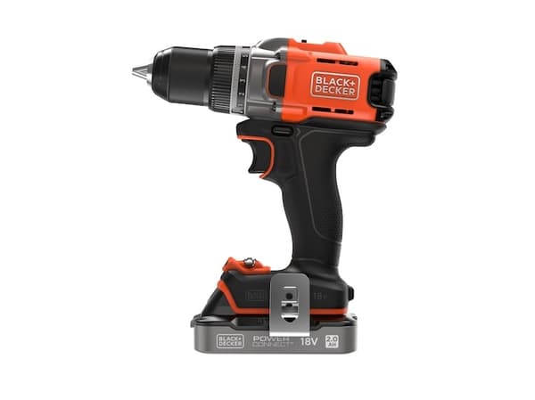 Black & Decker BCD382D1XC-QW, Boremaskin med pistolgrep, Oransje, 1,3 cm, 45 Nm, Batteri, 2 Ah