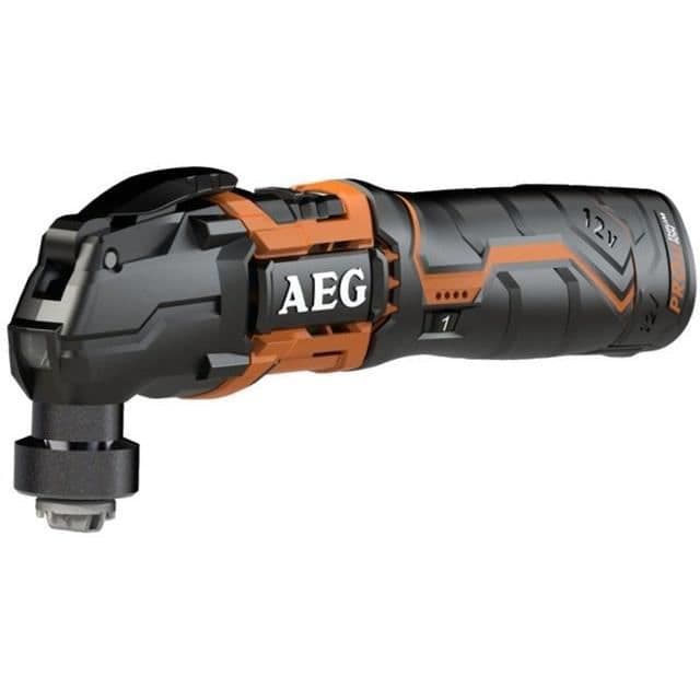AEG POWERTOOLS Multitool 12 Volt, 2 x 1,5Ah Li-ion + tilbehør