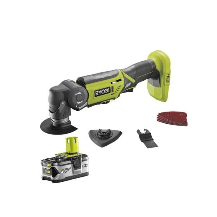 RYOBI R18MT - 140S - Multiværktøj 18 Volt - 1 batteri 4,0 Ah