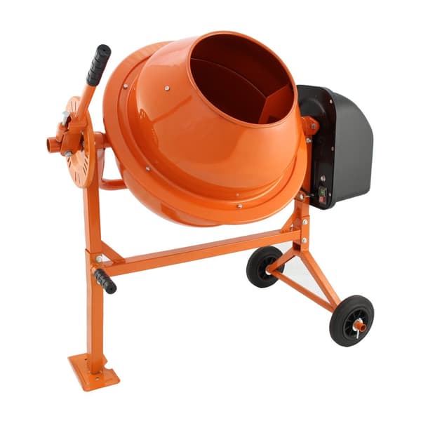 Elektrisk 70 L Betongblandare 30 rpm Cementblandare Betongmixer Cementmixer Betong Cement Bygg Murbruk 100cm x 97cm x 55cm | MonsterShop