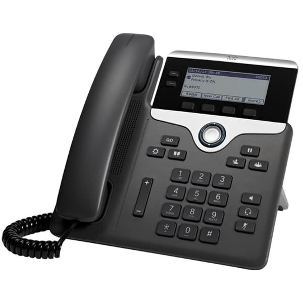 IP-puhelin CISCO CP-7821-K9 musta, Hopea