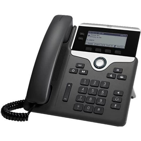 VoIP-telefon CISCO 7821 - LCD-skärm - monokrom - Musik i väntan - Svart