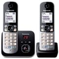 Miniatyrbild 1 av 2: PANASONIC KXTG6822 duo trådlös telefon med brusreducering och selektiv blockering