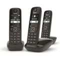Miniatyrbild 1 av 2: AS690 Trio Svart fast telefon - GIGASET - Högpresterande HSP™ handsfree - Effektiv samtalsblockering
