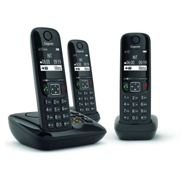 GIGASET Fast telefon AS690 A Trio Svart