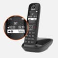Miniatyrbild 6 av 6: GIGASET fast telefon AS690 Svart